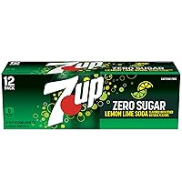 Vista 10 de 7UP Zero Sugar Lemon Lime Soda, latas de 12 onzas líquidas (paquete de 12)