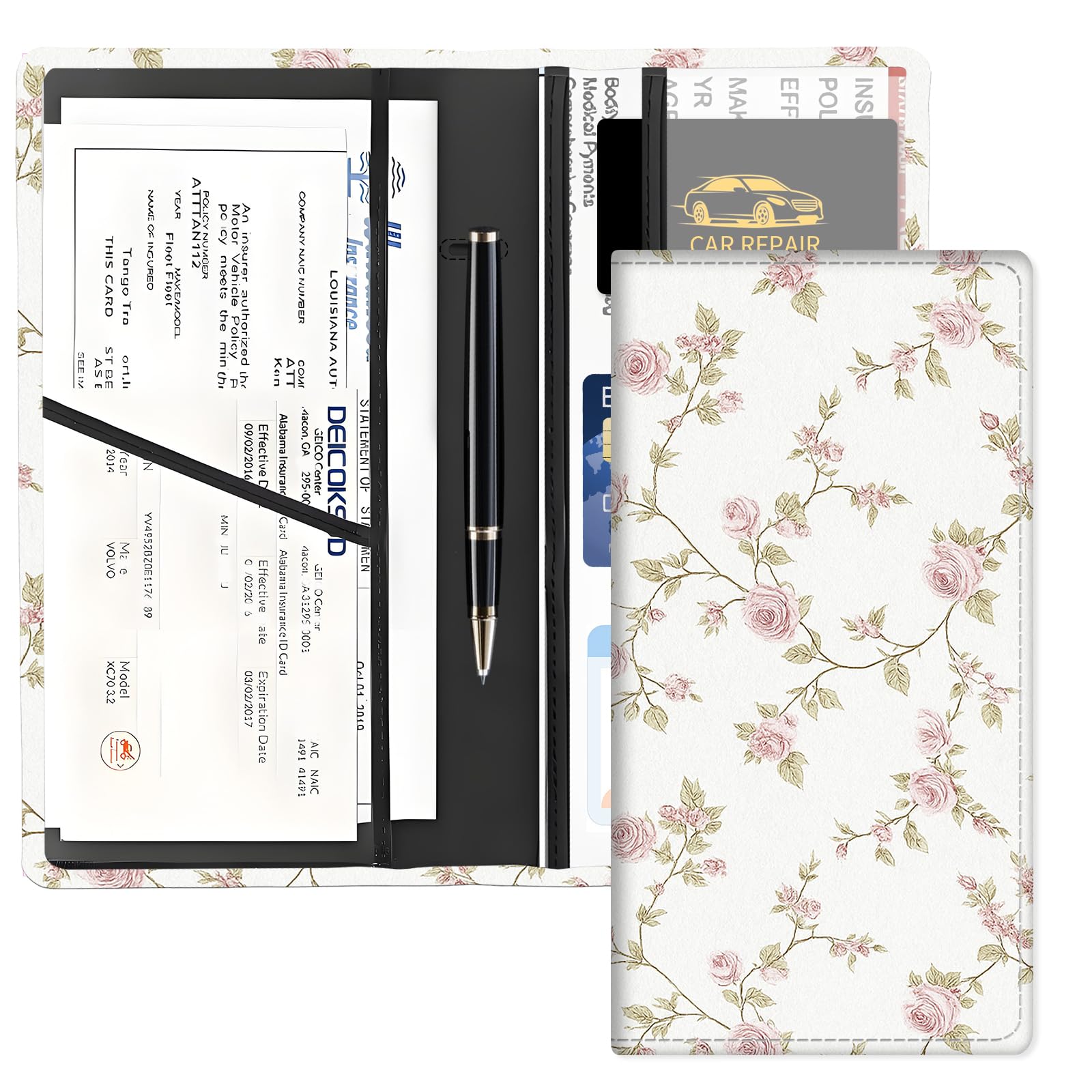 Porte-carte grise et d'assurance pour ranger vos papiers avec élégance