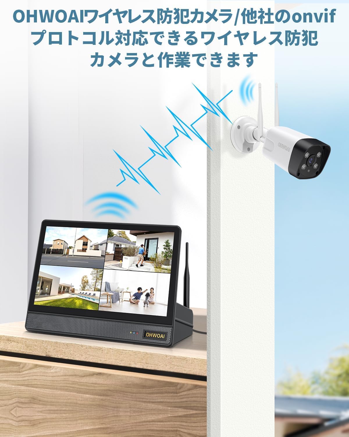 10インチモニター一体型NVR OHWOAI ワイヤレス防犯カメラ対応 Amazon.co.jp: 10インチモニター一体型NVR OHWOAIワイヤレス防犯カメラ