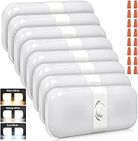 Vista 1 de CT CAPETRONIX Luces Interiores para RV 1700LM, 3 Colores TEM Luces para Camper, Regulables 12V Voltios Lámpara LED, Luz de Techo Domo para RV