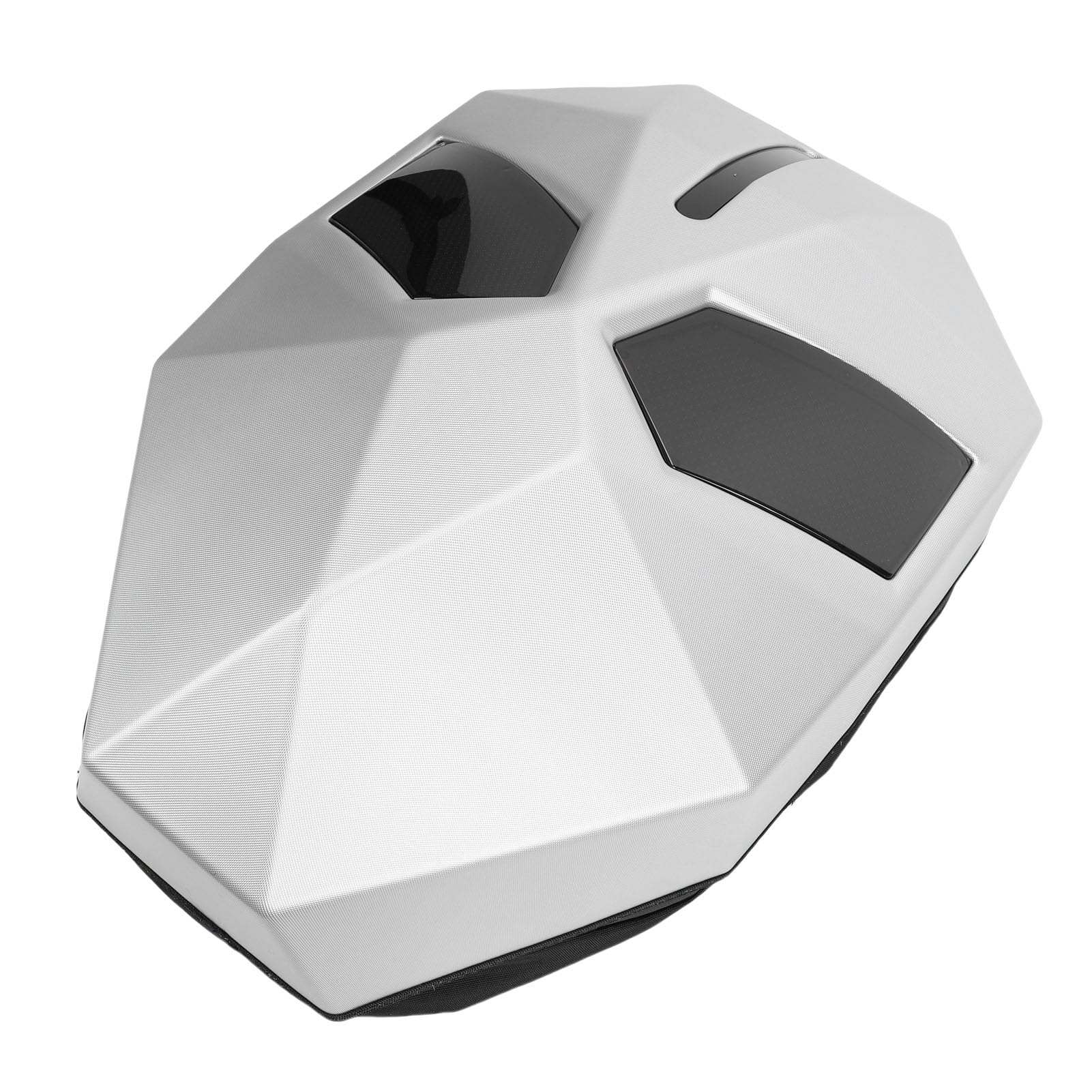 Zaino da Moto a LED Unico con un Design Accattivante per Immagini Personalizzate per Avventure All'aria Aperta ABS PC Argento Bianco