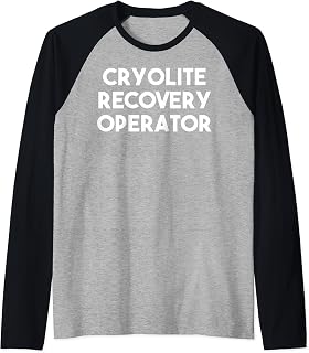 Cryolite Recovery Operator Raglan Baseball Tee