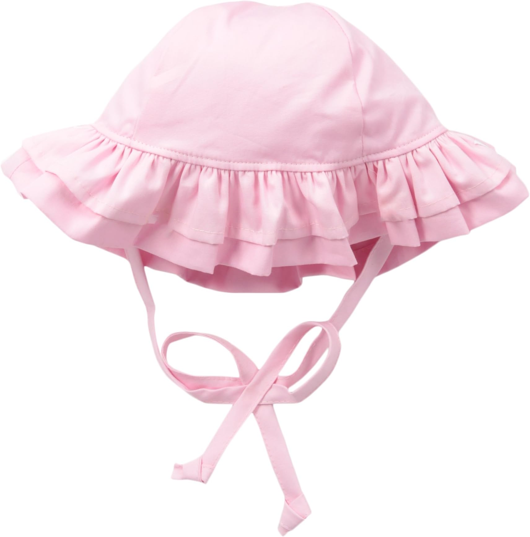 Flap Happy Baby Girls' UPF 50+ Double Ruffle Hat