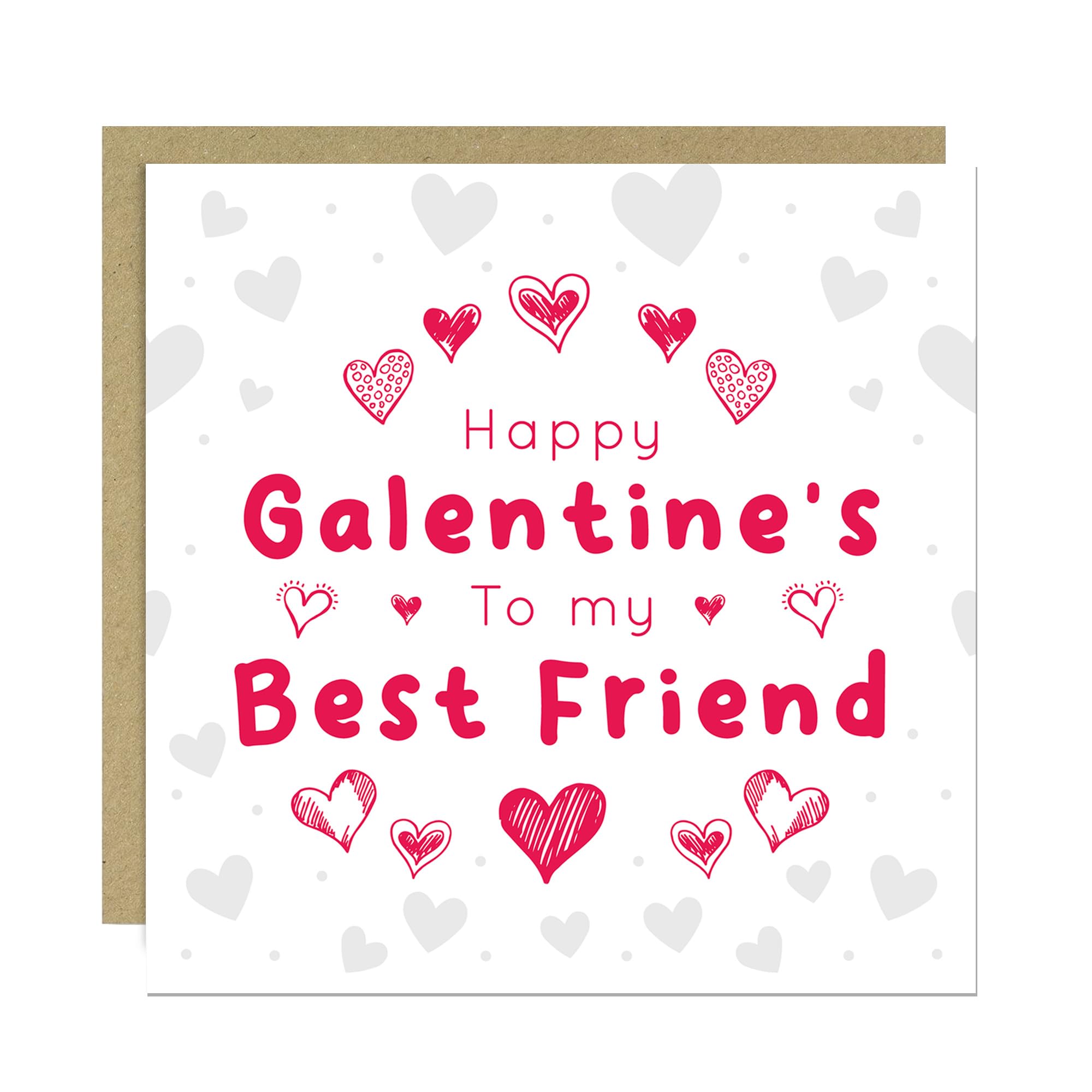 RED OCEAN Happy Galentines Day Card, Galentines Card For Best Friend, Galentines Card For Bestie, Friend Galentines Card, Best Friend Card, Galentines Day, Valentines Day Card For Her