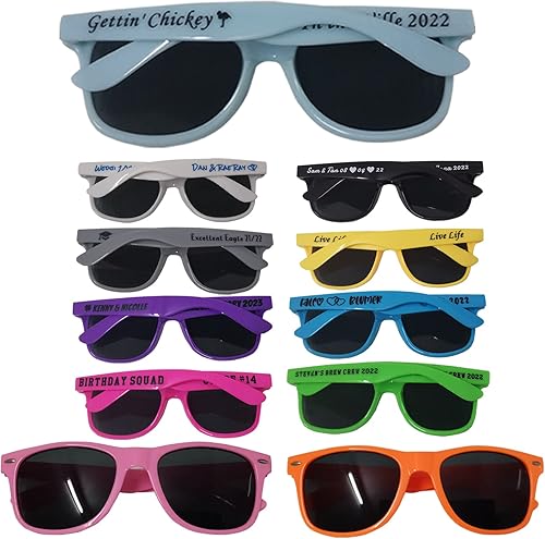 Gafas de sol personalizadas, gafas personalizadas para bodas, despedidas de soltero y fiesta de cumpleaños, decoración de fiesta