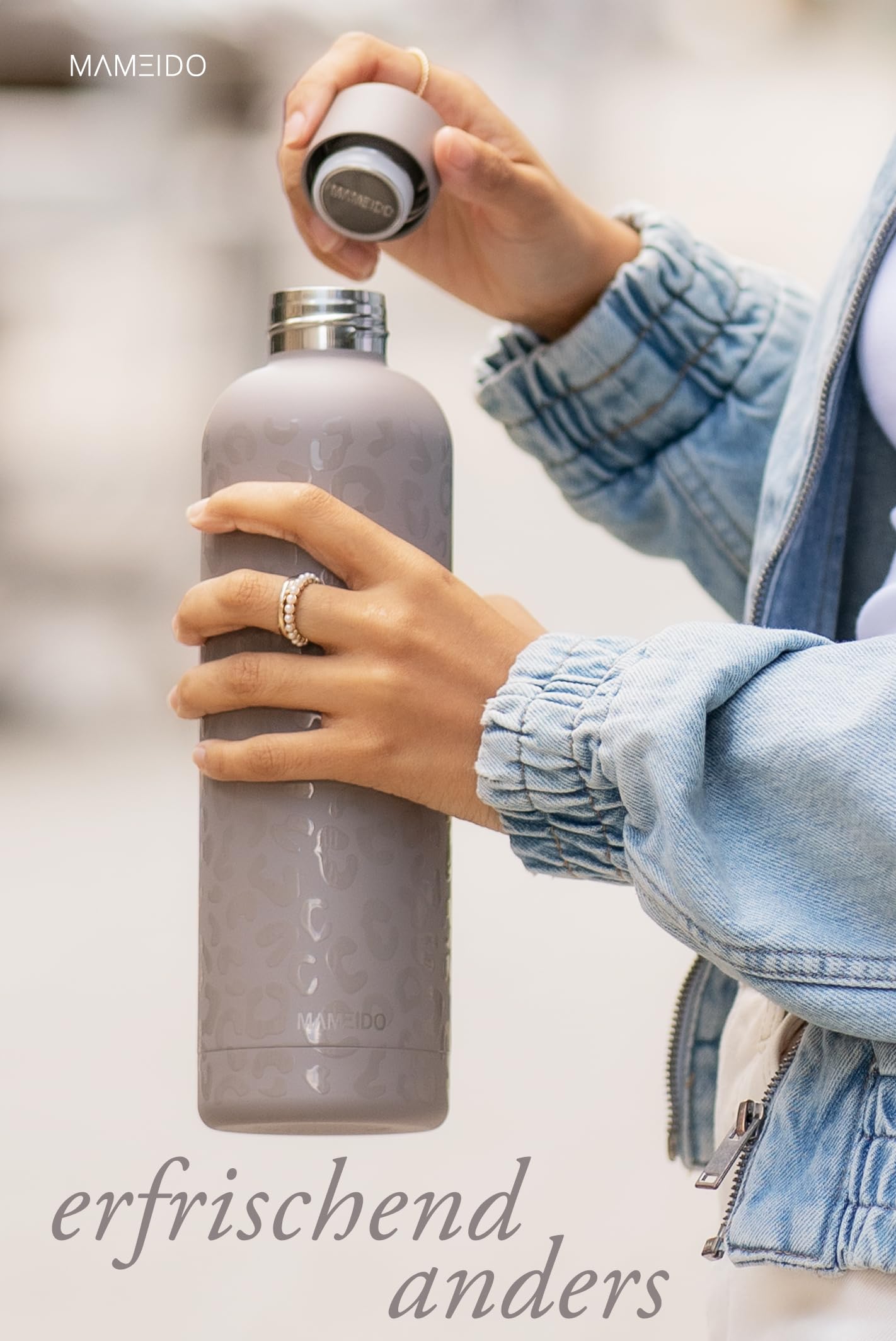 Borraccia Termica MAMEIDO 750ml - Acciaio Inox, Tenuta Stagna, Mantiene Caldo/Freddo, Design Sleek Leo - Foto 14