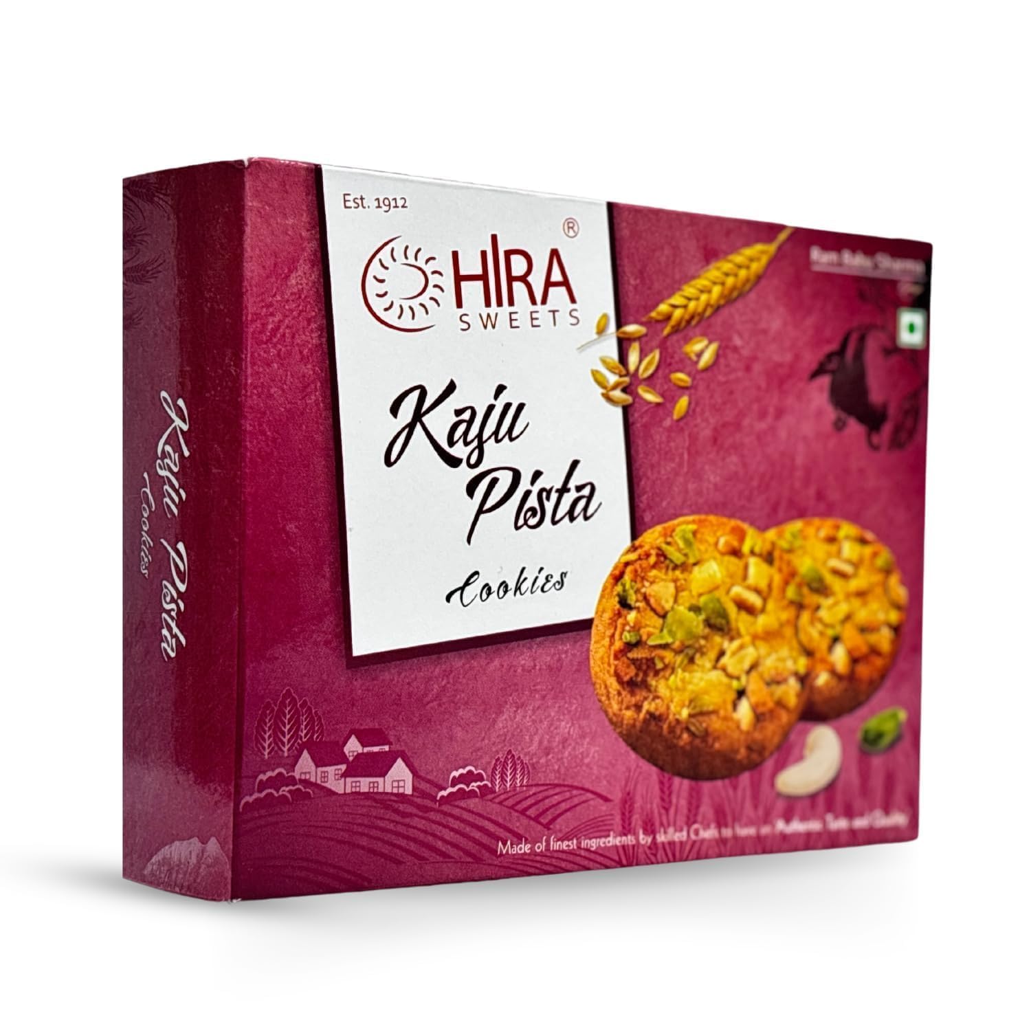 HIRA SWEETS Kaju Pista Cookies 400g (Pack of 2) | Cashew Cookie | Rich in Taste and Nutrition | Handmade Cookies | Healthy Cookies Biscuits | Natural & Preservatives Free | Tea Time Snacks-image-40