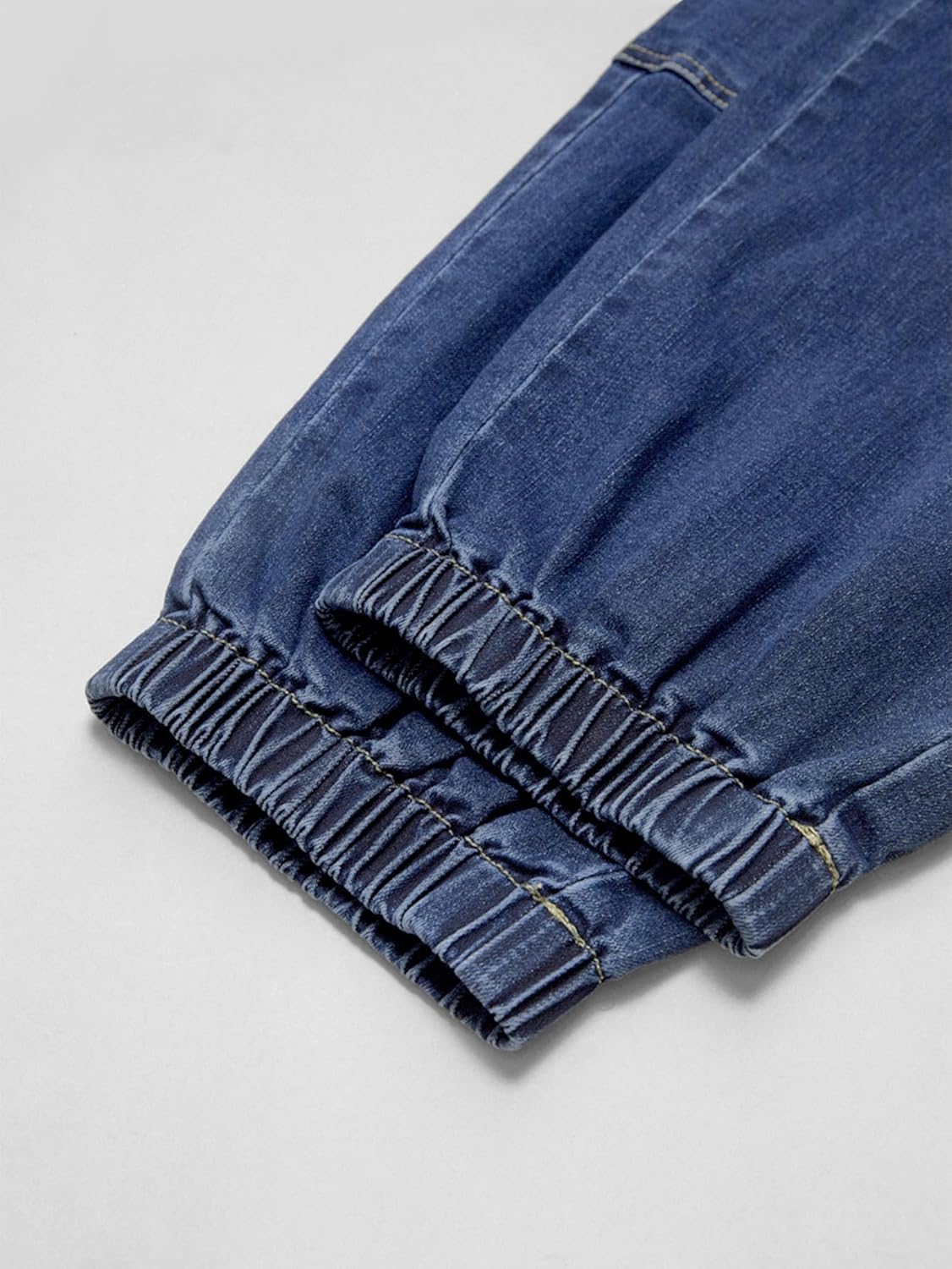 Flamingals Straight Leg Button Fly Jeans for Women Multi Pocket Mid Rise Jeans Without Belt Barrel Pants 27" Inseam - Image 8