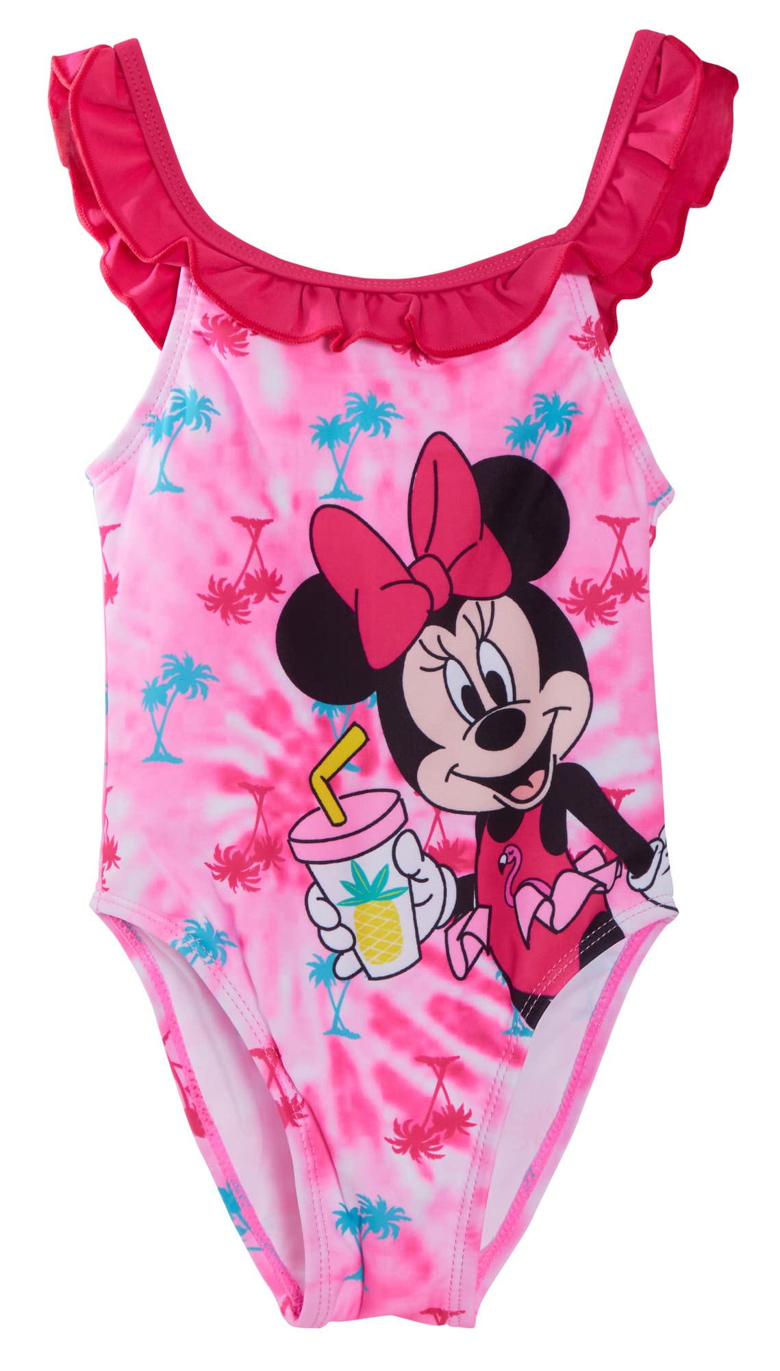 Disney Girls Pink Minnie Mouse Swimming Costume 36 Months