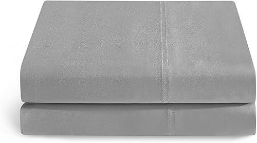 YnM Paquete de 2 fundas de almohada refrescantes, tamaño King (21 x 40 pulgadas), gris oscuro