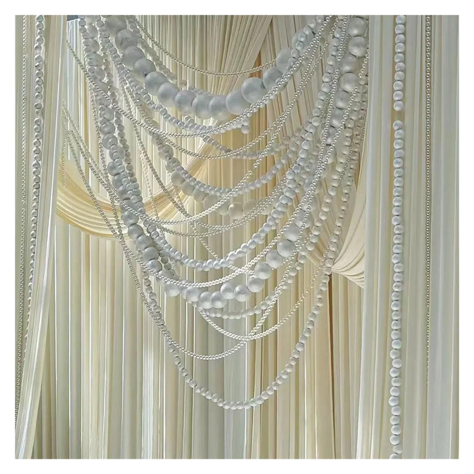 Colgantes hilo perlas Guirnalda DIY Hebras de imitación