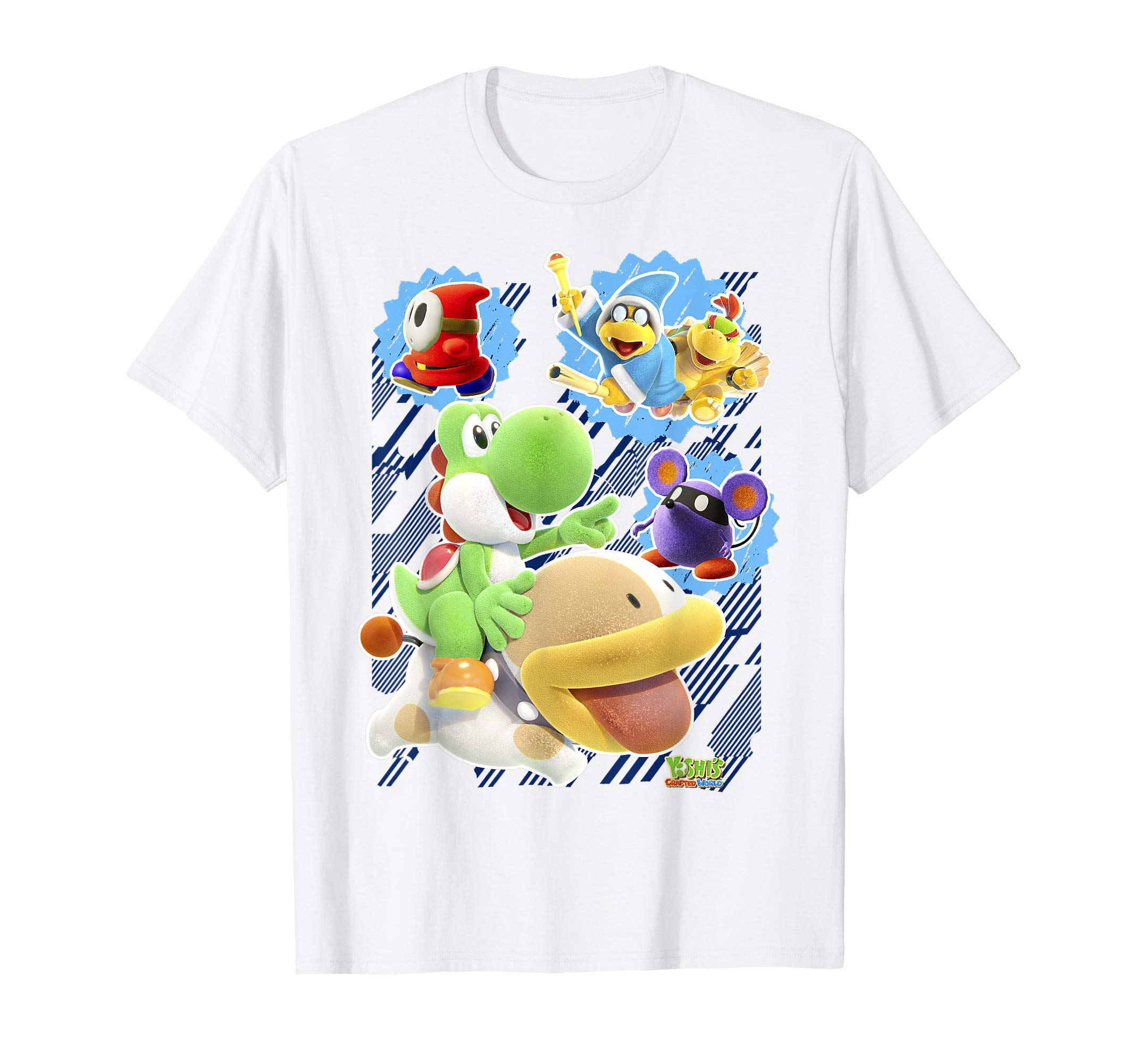 Yoshi's Crafted World Group Shot Poster Graphic T-Shirt T-ShirtOEKO-TEX STANDARD 100