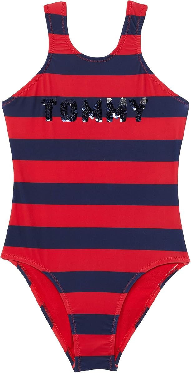 Traje de baño de una pieza Legacy para niña con protección solar UPF 50+, traje de baño de secado rápido
