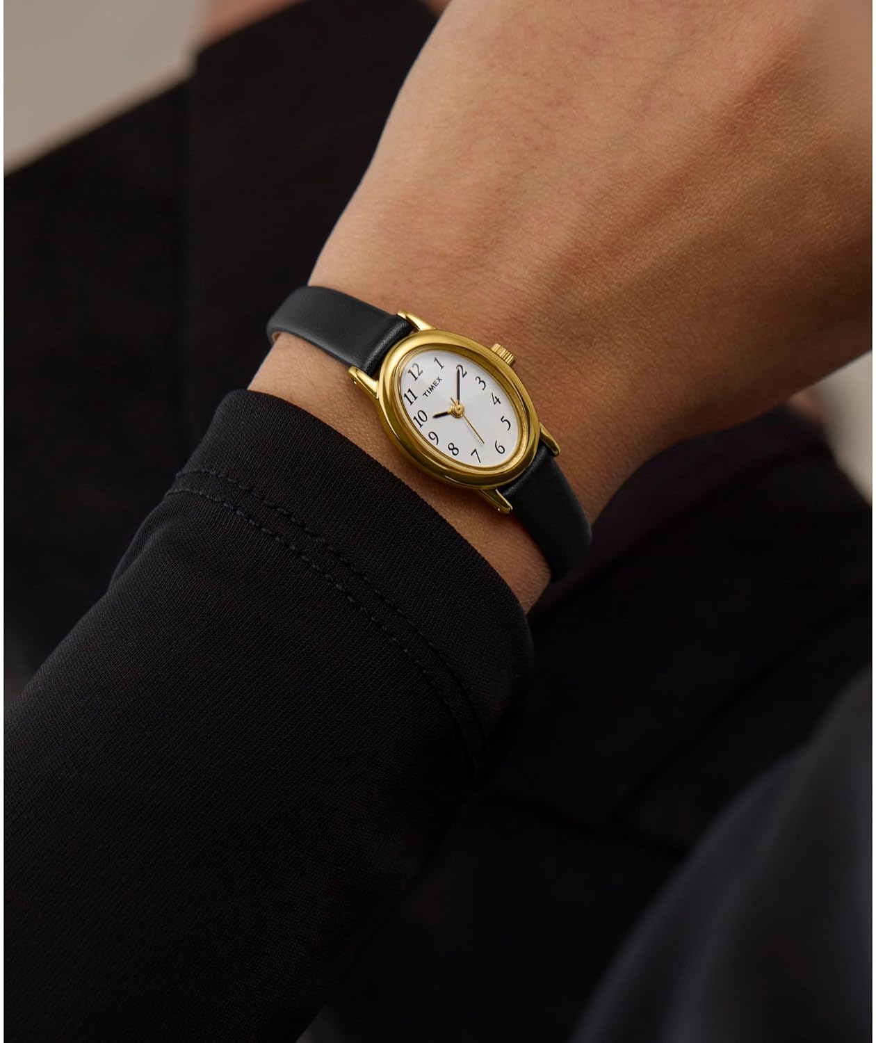 Timex Women's Cavatina Watch - TPearl Dial Gold-Tone Case - Image 2