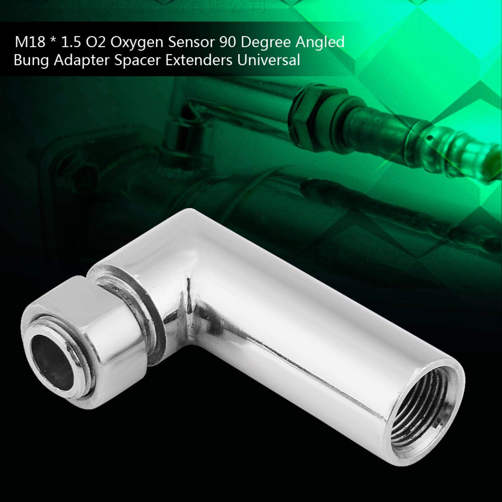 Sonda Lambda Suuonee, uniwersalna sonda lambda M18 * 1.5 O2, przedłużacze dystansowe adaptera kątowego 90 stopni