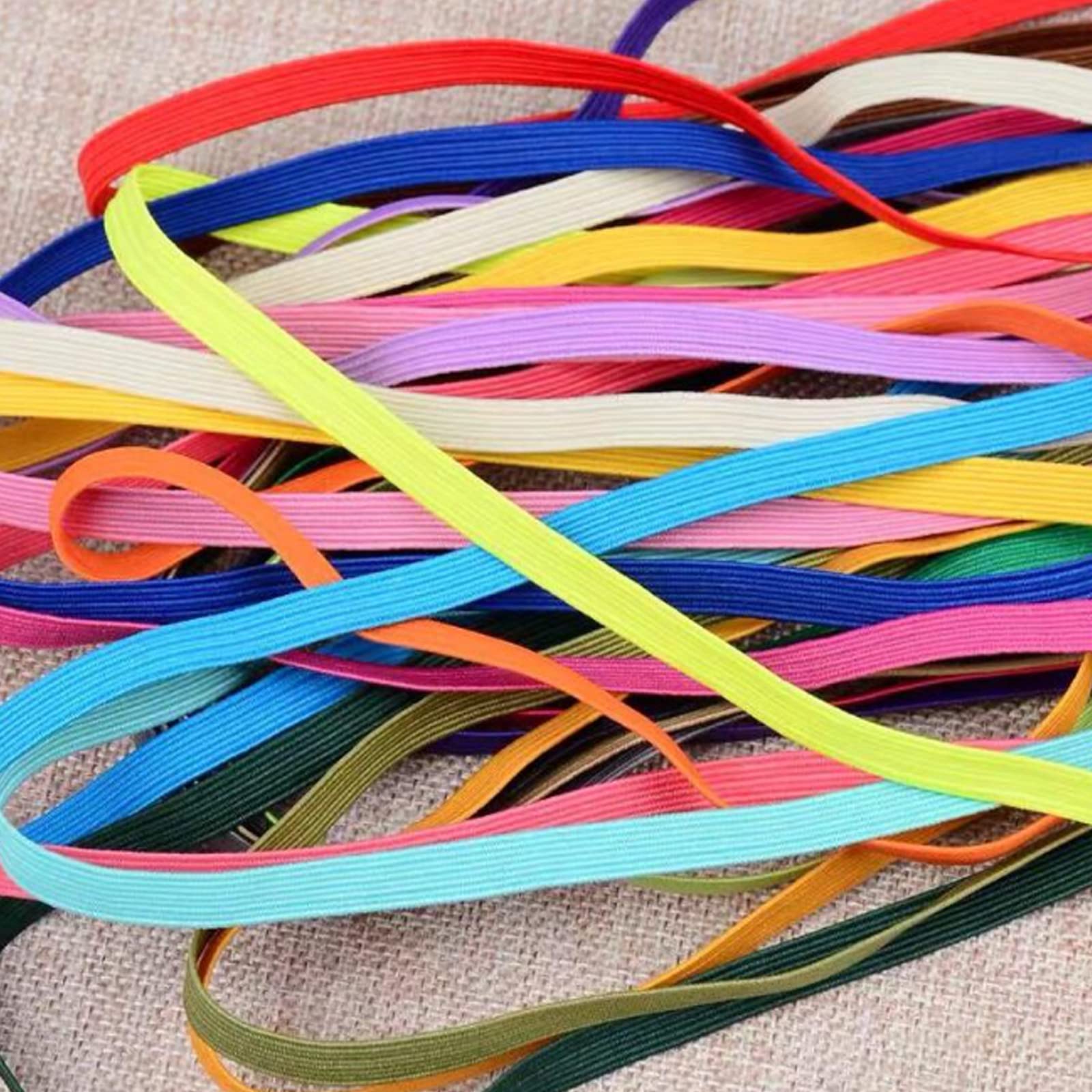 12 Elastici Colorati Per Cucito - Fettuccia Elastica 4cm X 1m - Per Abbigliamento, Craft E Fai Da Te - Foto 8