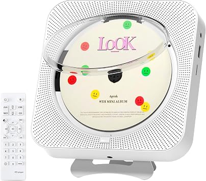 CD Player Portable | CD Player for Home, Office with HiFi Speakers Bluetooth | LED Screen FM Radio, USB/TF/AUX Support,Audiophiles