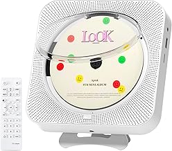 CD Player Portable | CD Player for Home, Office with HiFi Speakers Bluetooth | LED Screen FM Radio, USB/TF/AUX Support,Audiophiles