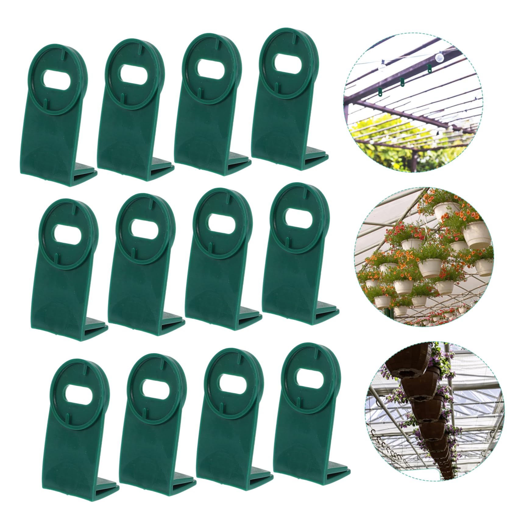 VICASKY 50Pcs Greenhouse Plant Clips Durable Aluminium Hangers for Hanging Flowers Pots Baskets Versatile Fixing Tools for Organizing Your Greenhouse