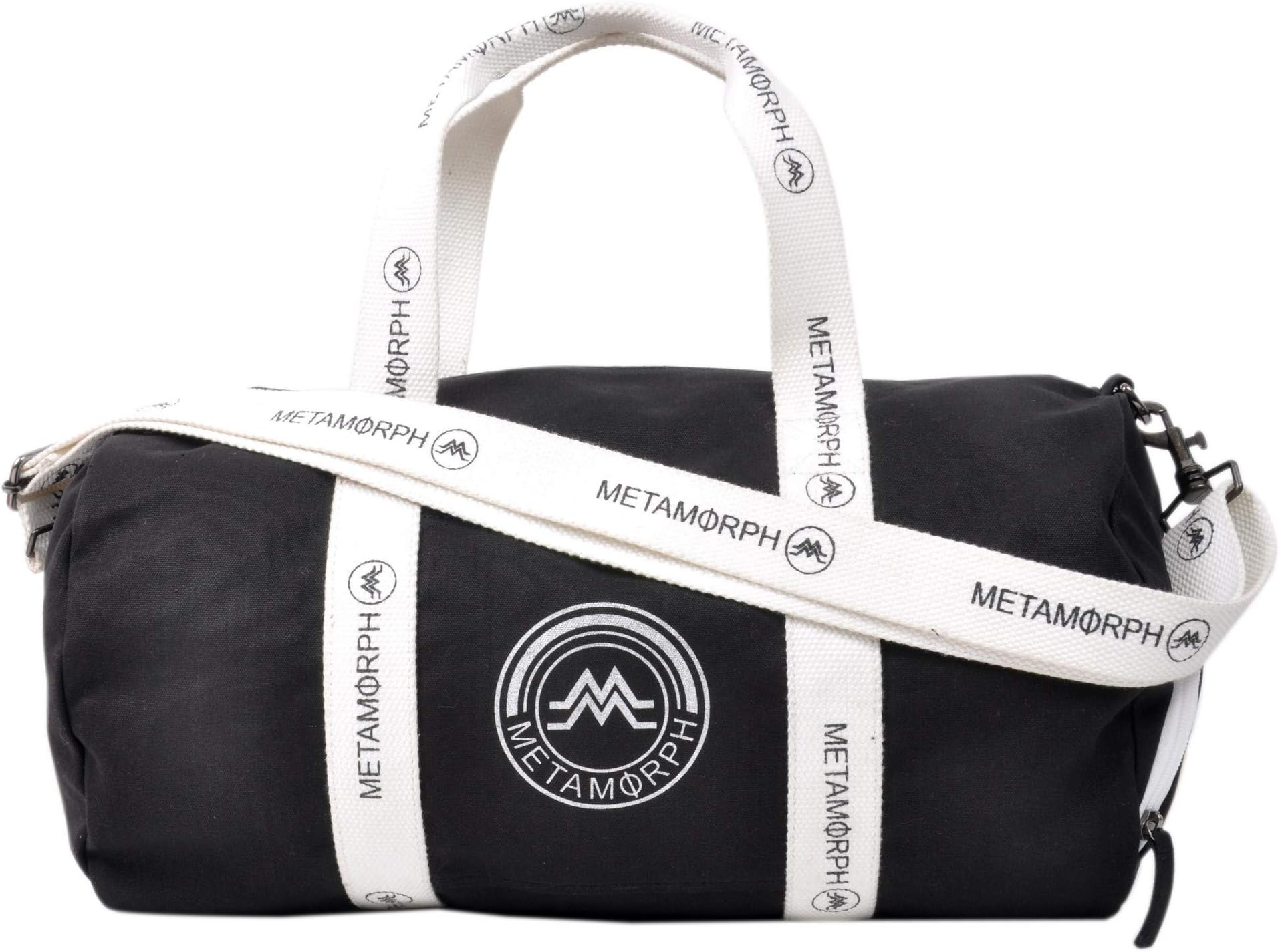 Metamorph Canvas 18 inches Black Gym Shoulder Bag (MM-4693GEM-BLACK)