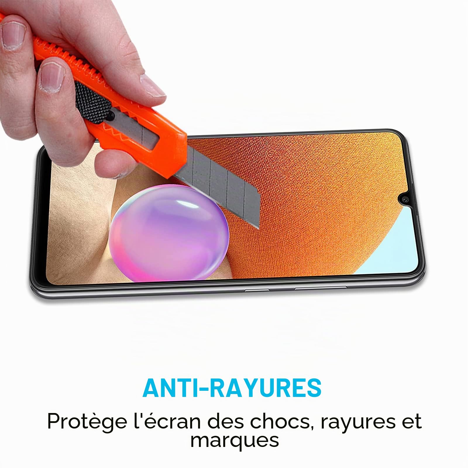 Didisky Lot de 2 Protecteur Verre Trempé pour Samsung Galaxy A32 4G, Film Protection écran, dureté 9H, Pas de Bulles, Haute définition