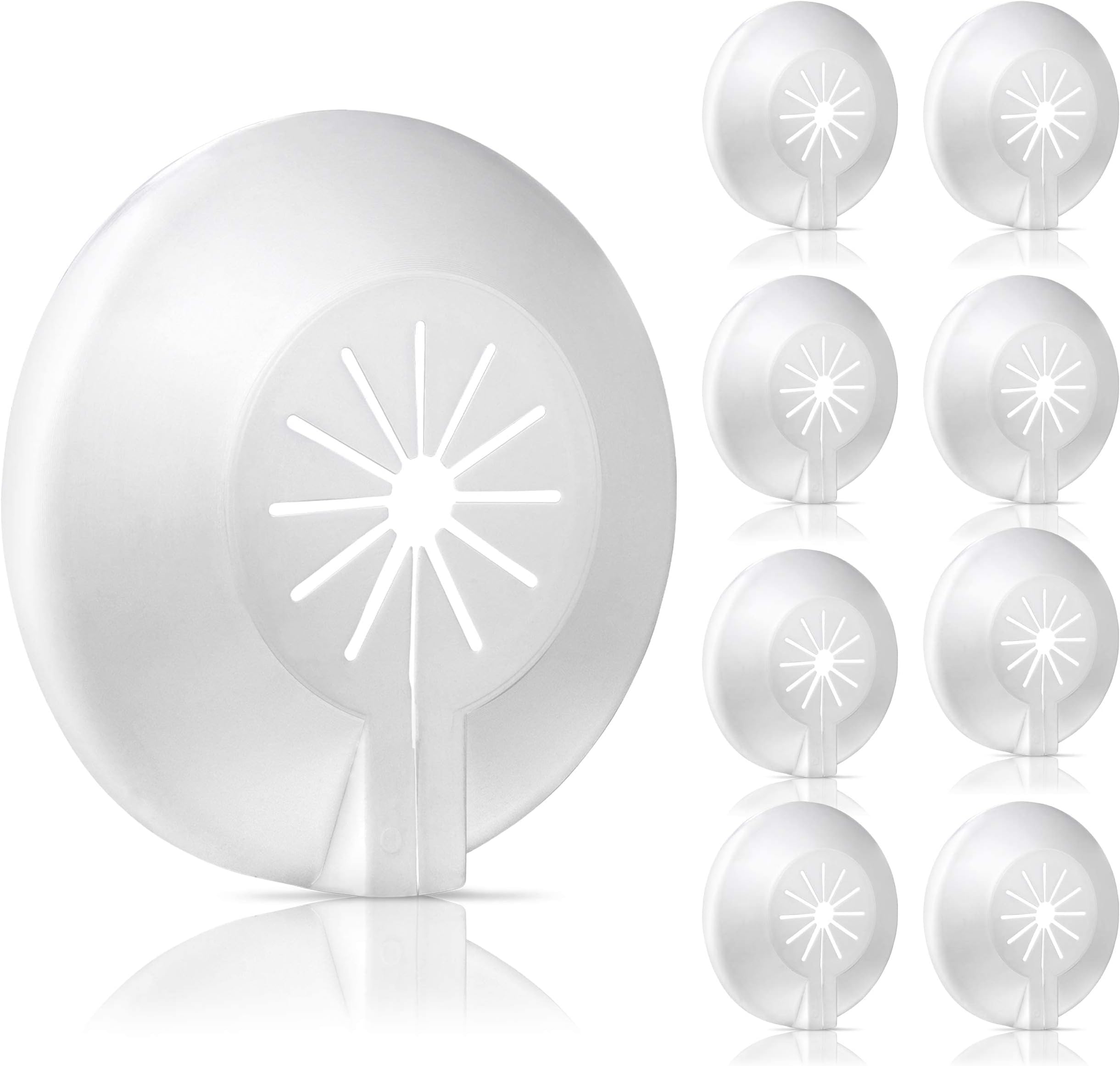 Rosetta Doppia Per Tubi Riscaldamento - Copertura Grigia RAL 7035, Foro 22mm - Foto 5