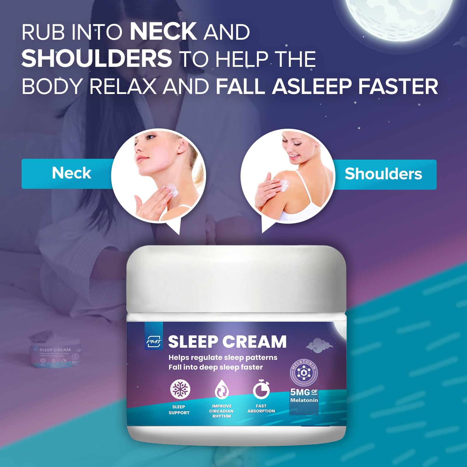 Amazon.com: Sleep Cream by PMT, Natural Sleeping Aid Regulates 