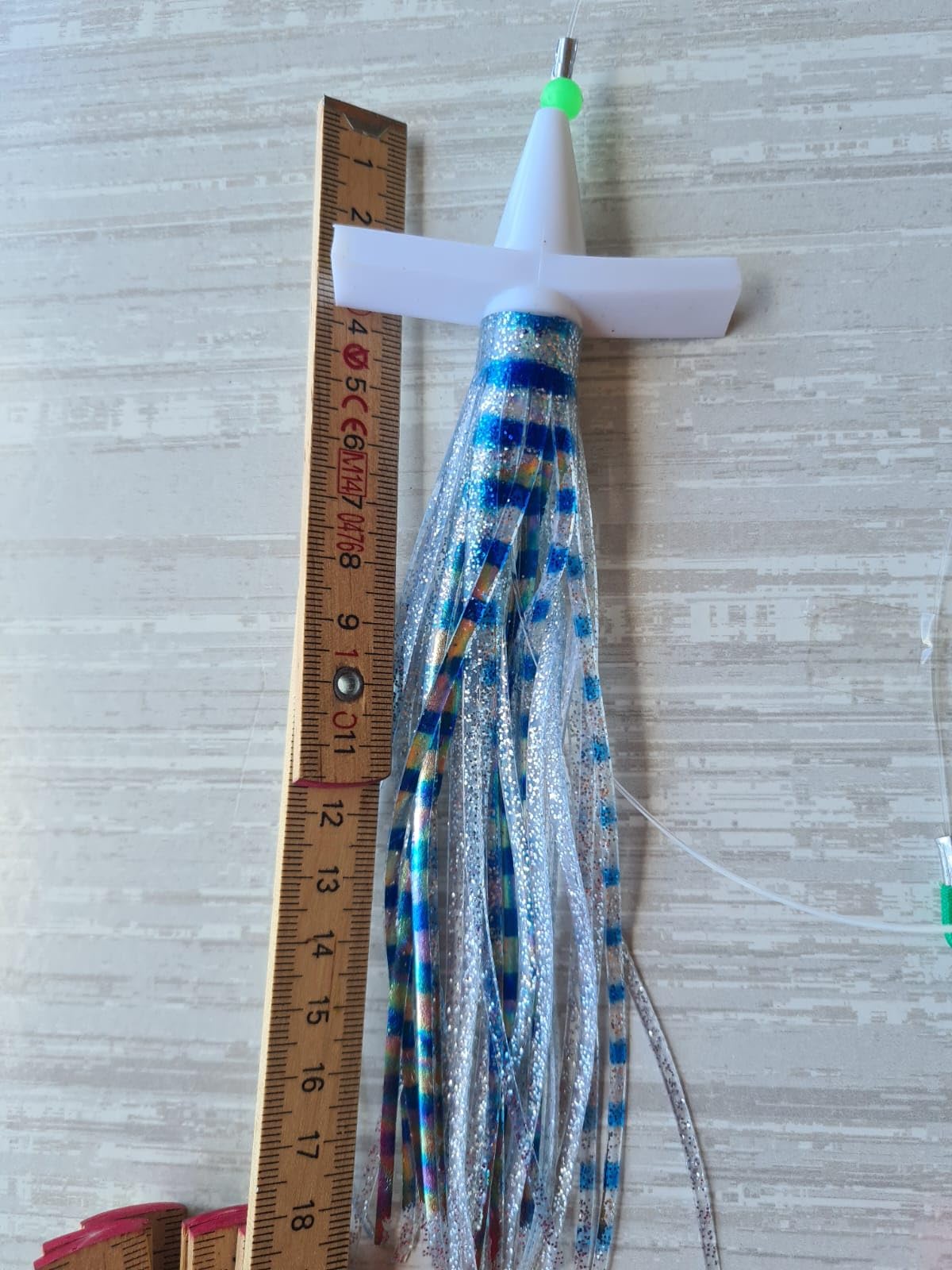 Kit Artigianale Per Pesca a Traina - Doppio Teaser e Octopus Armato - Lenza Completa 2.30 mt circa