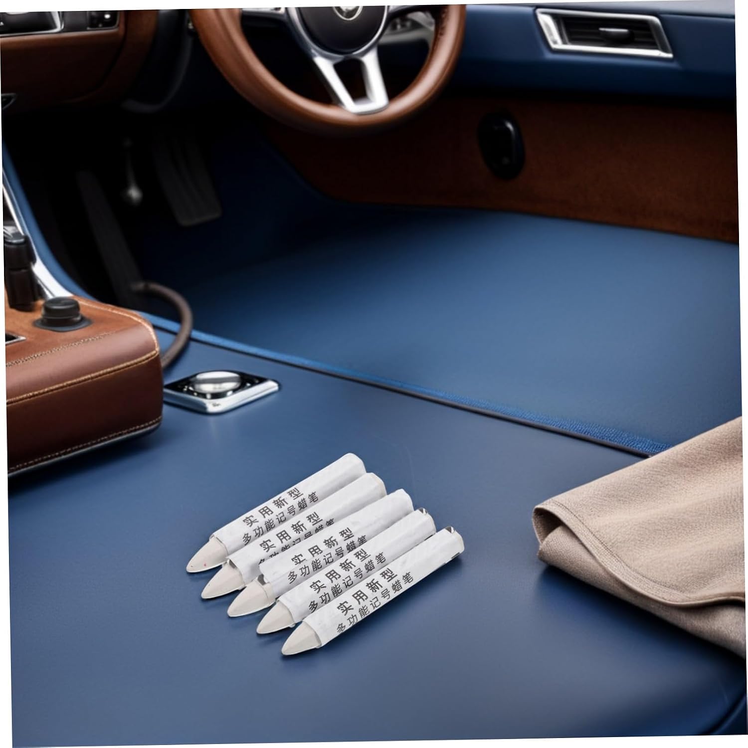 ABOOFAN 12pcs White Tire Marking Crayon Pens for Car Tire Repairs