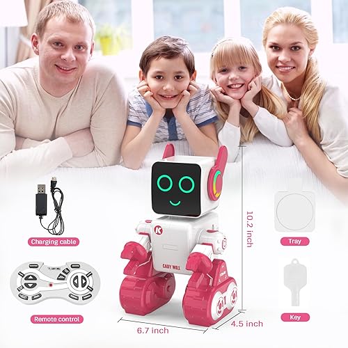 Miniatura 7 de okk Juguetes robot para niños, robot programable de control remoto, juguetes interactivos con banco de monedas, robot educativo inteligente con LED