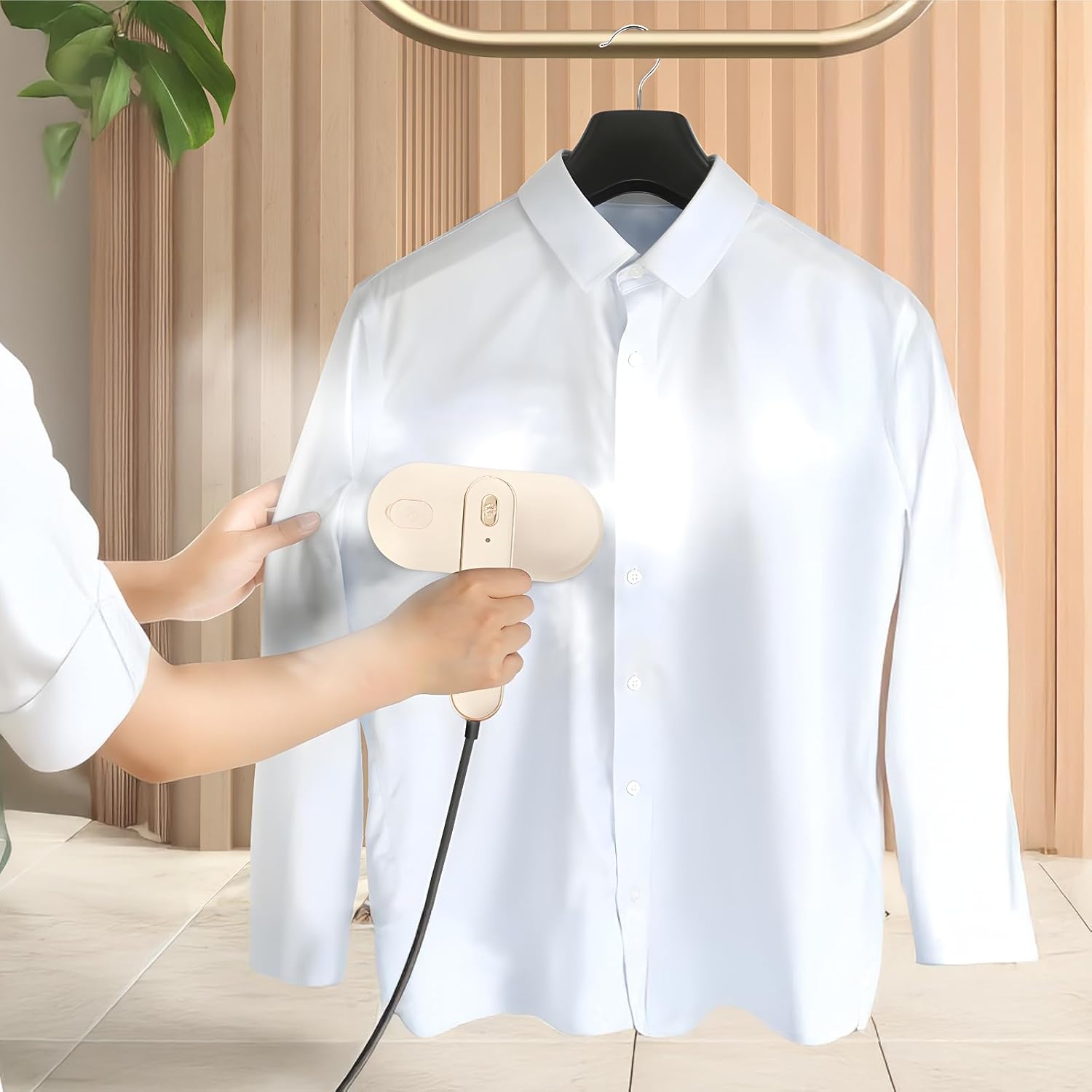 Compact Travel Clothes Steamer, Handheld Mini Iron 1000W, 70 Ml Tank, 15G/Min Output, Foldable For All Fabrics