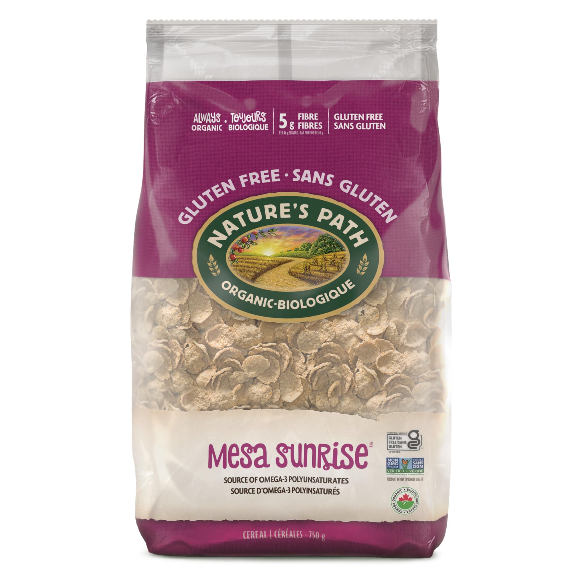 Nature's Path Organic Mesa Sunrise Cereal, 26.4 oz (Pack of 1), Gluten Free, Earth Friendly Packaging