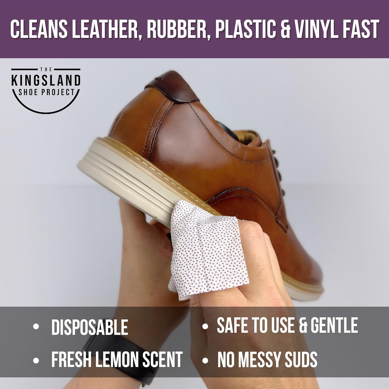 3 Pack Shoe Care Kit with Premium Shoe Trees & Shoe Cleaning Wipes, Travel Friendly & Ideal for All Shoe Types