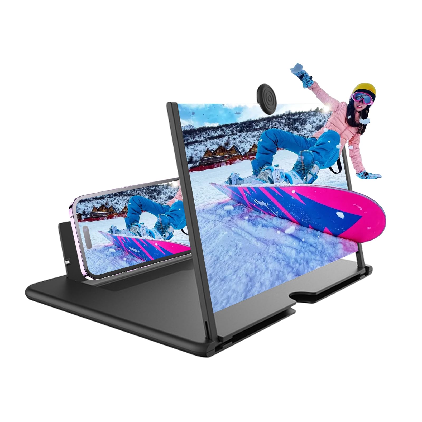 Magnifier Amplifier Cell Phone Screen Magnifier Walmart 12 Inch 3D