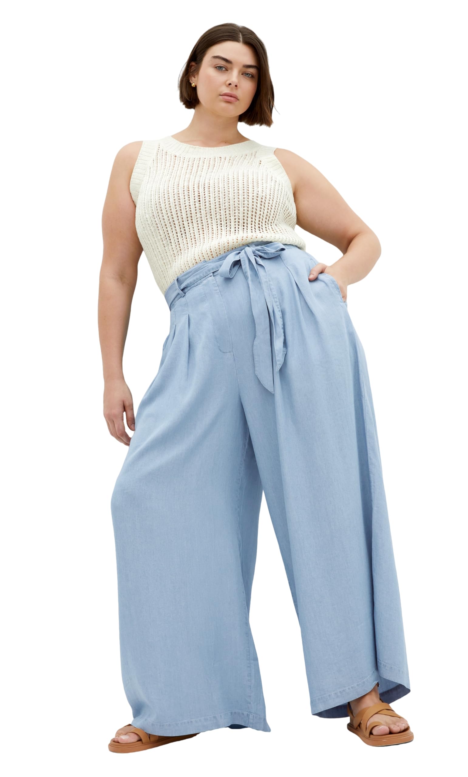 City Chic Womens Plus Size Pant - Santorini