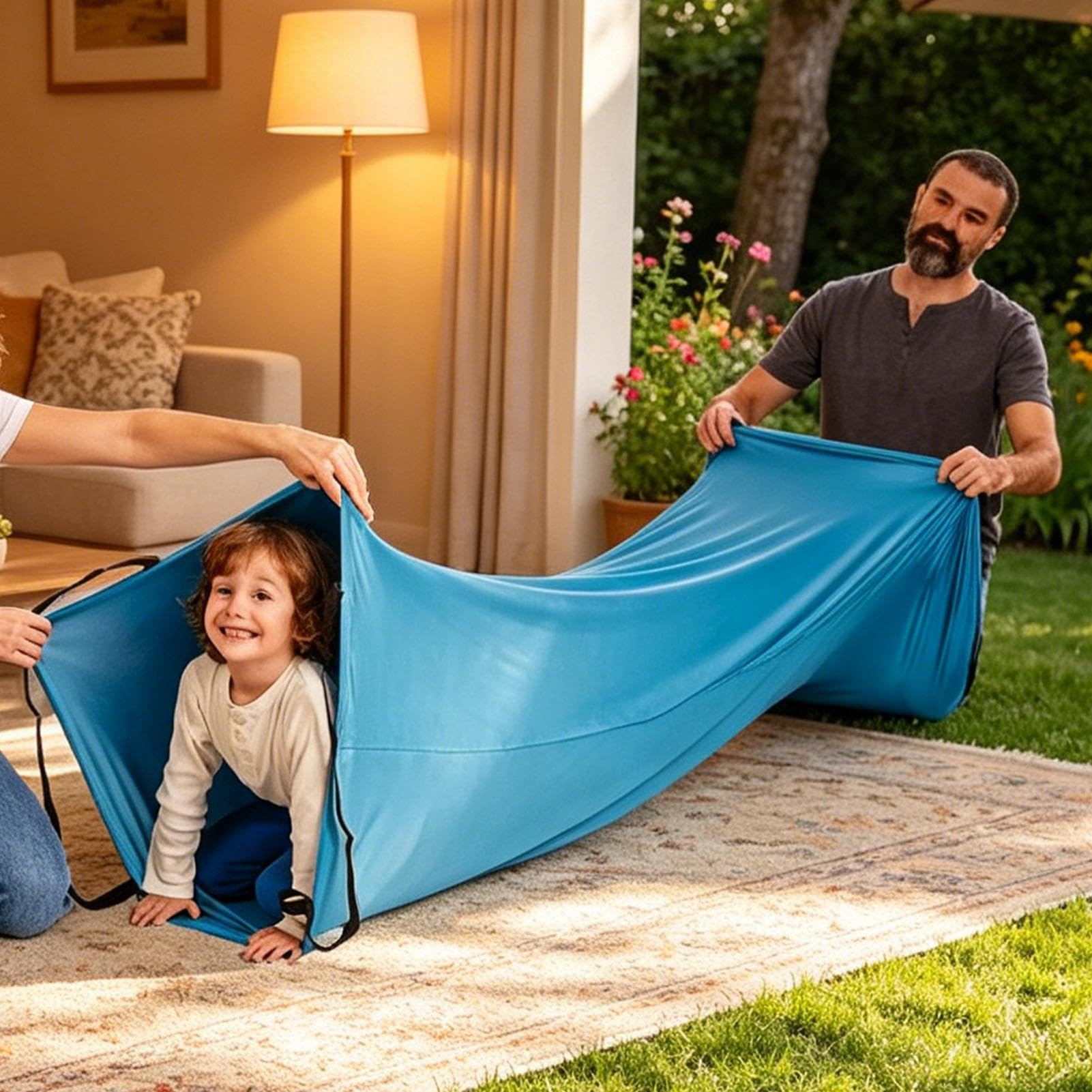 Tunnel De Jeu 180 Cm En Polyester – Pliable, Léger, Sûr – 6 Couleurs – Pour Motricité Et éveil – Dès 1 An (avec Supervision)