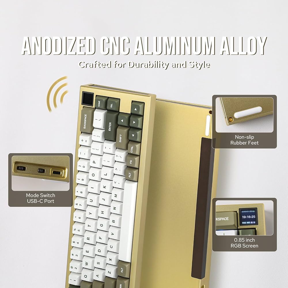 Amazon.com: EPOMAKER MS68 Wireless Gaming Keyboard with 0.85