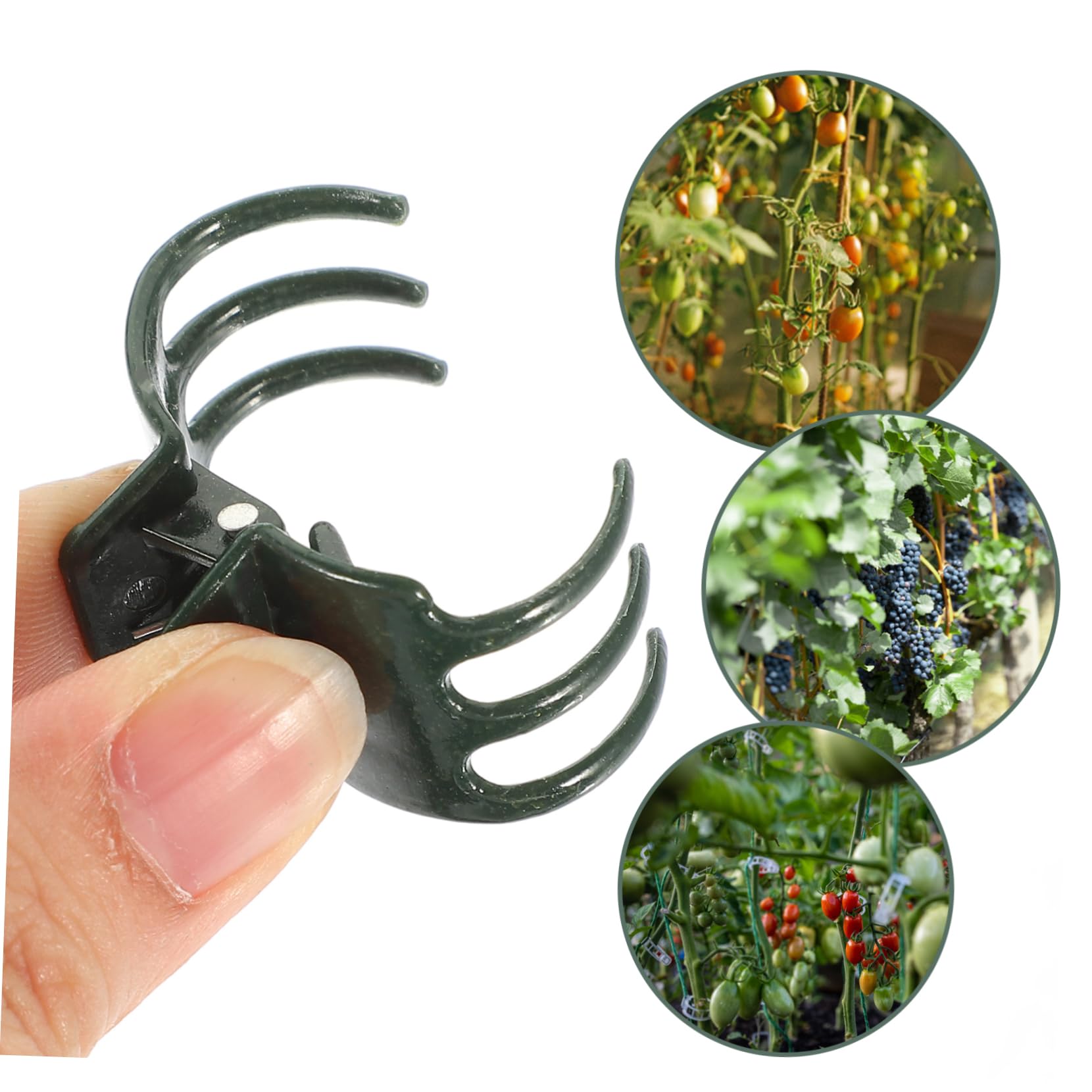 UPKOCH 3 Sätze Pflanzenstützen Set für Stäbe mit Clips und Drahtbindern Unterstützung für Kleine Pflanzen Verbiegen zu Gewährleisten Gartenwerkzeug für Hobbygärtner