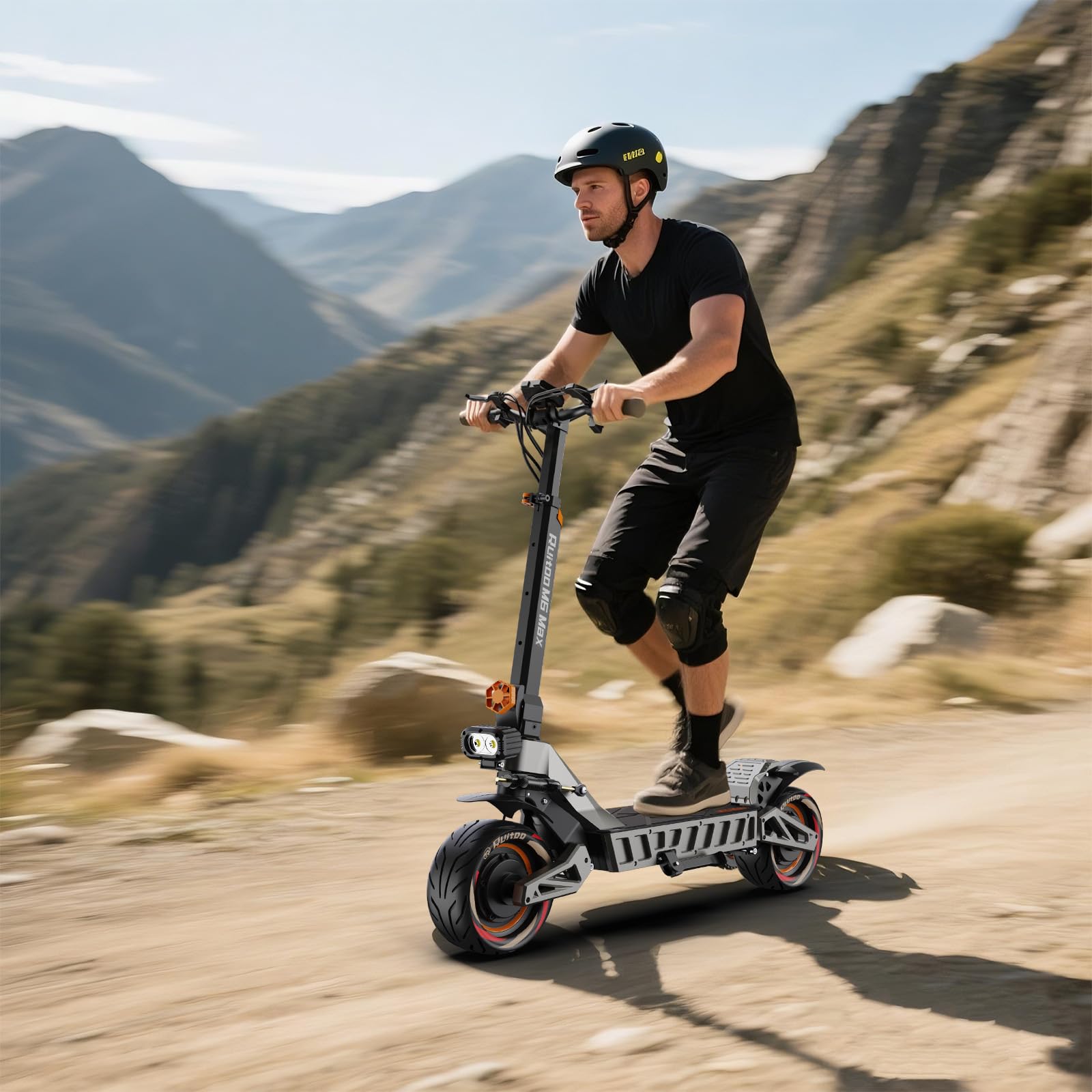 Trottinette Électrique Adulte, Scooter Électrique Pliable, 2 Moteurs, Batterie 60V 20.8Ah, Autonomie Max 60-70KM, Pneus Tout-Terrain 11 Pouces, 3 Modes de Vitesse, Affichage Intelligent