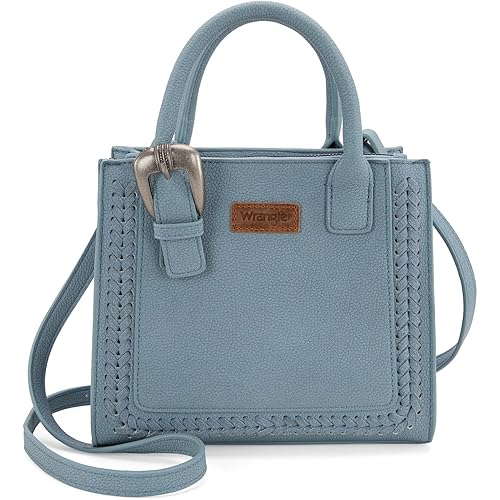 Wrangler Tote Bag for Women Western Cowhide Purse and Wallet Set