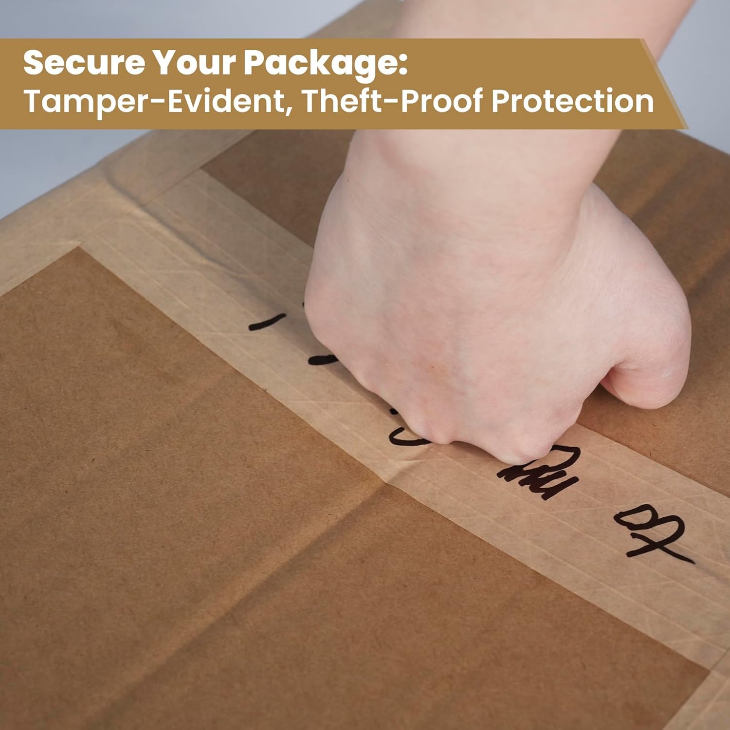 TAPEBEAR Cinta de Papel Kraft Engomada 1.5" Núcleo, Activada con Agua 70mm x 116m, Refuerzo de Fibras, Ecológica y Biodegradable para Cierre Seguro, Empaquetado y Envío, 4 Rollos