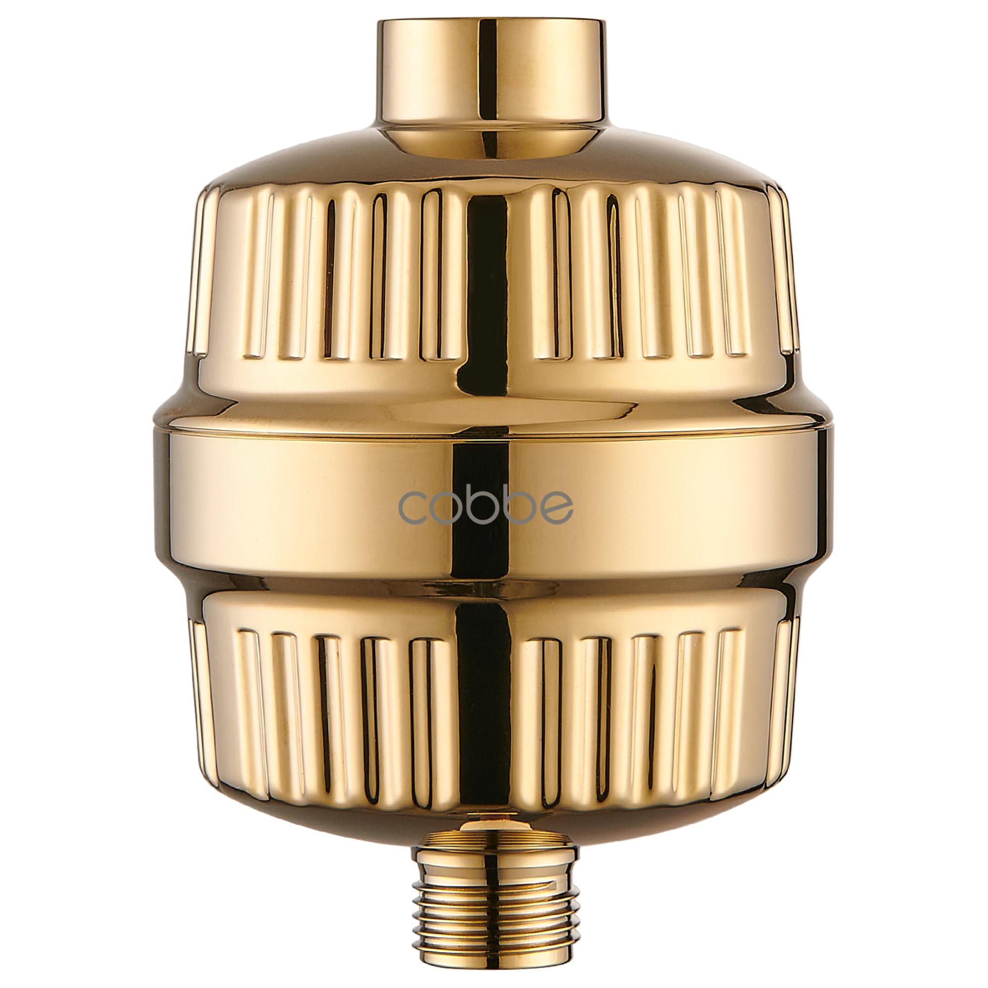 Cobbe HD HEAVY DUTY High Output Shower Filter – 99% REMOVAL Shower Head Filter for Hard Water, Heavy Metals, Chlorine and Harmful Substance, Improve your skin and hair - Egyptian Gold