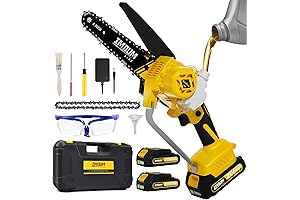IMOUMLIVE Mini Chainsaw 6 Inch Cordless Electric Small Hand Portable Chain Saw with Auto Oiler