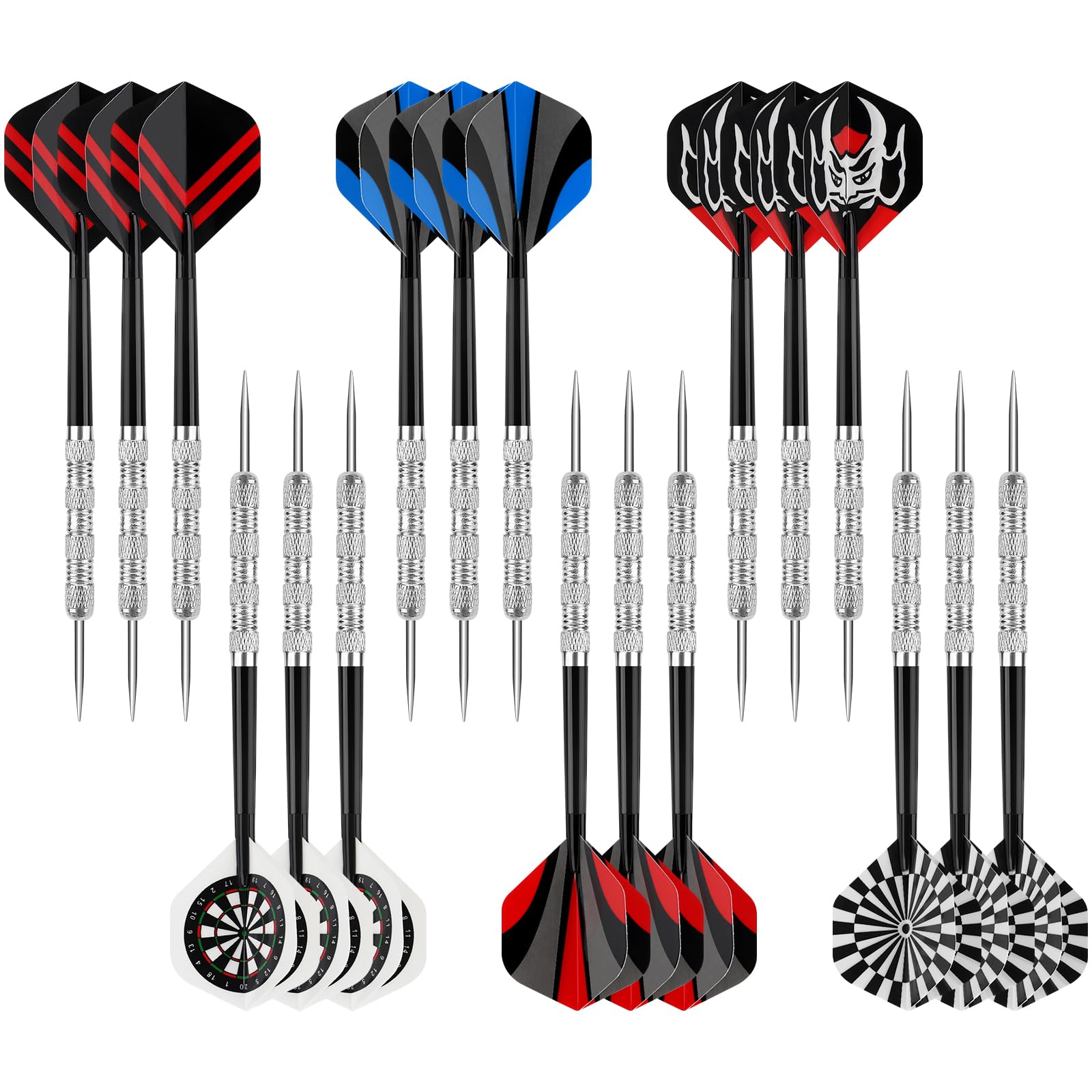 Accmor Metal Tip Darts, Steel Tip Darts, 14 Grams Professional Metal Darts, Darts Metal Tip Set, Metal Darts for Dartboard