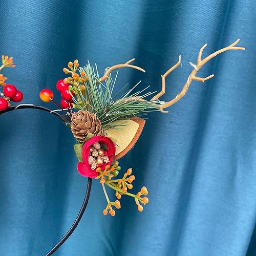 Miniatura 7 de Tiara LED brillante, cuernos de reno, accesorios para el cabello, fiesta de Navidad, accesorio para el cabello para mujeres y niñas