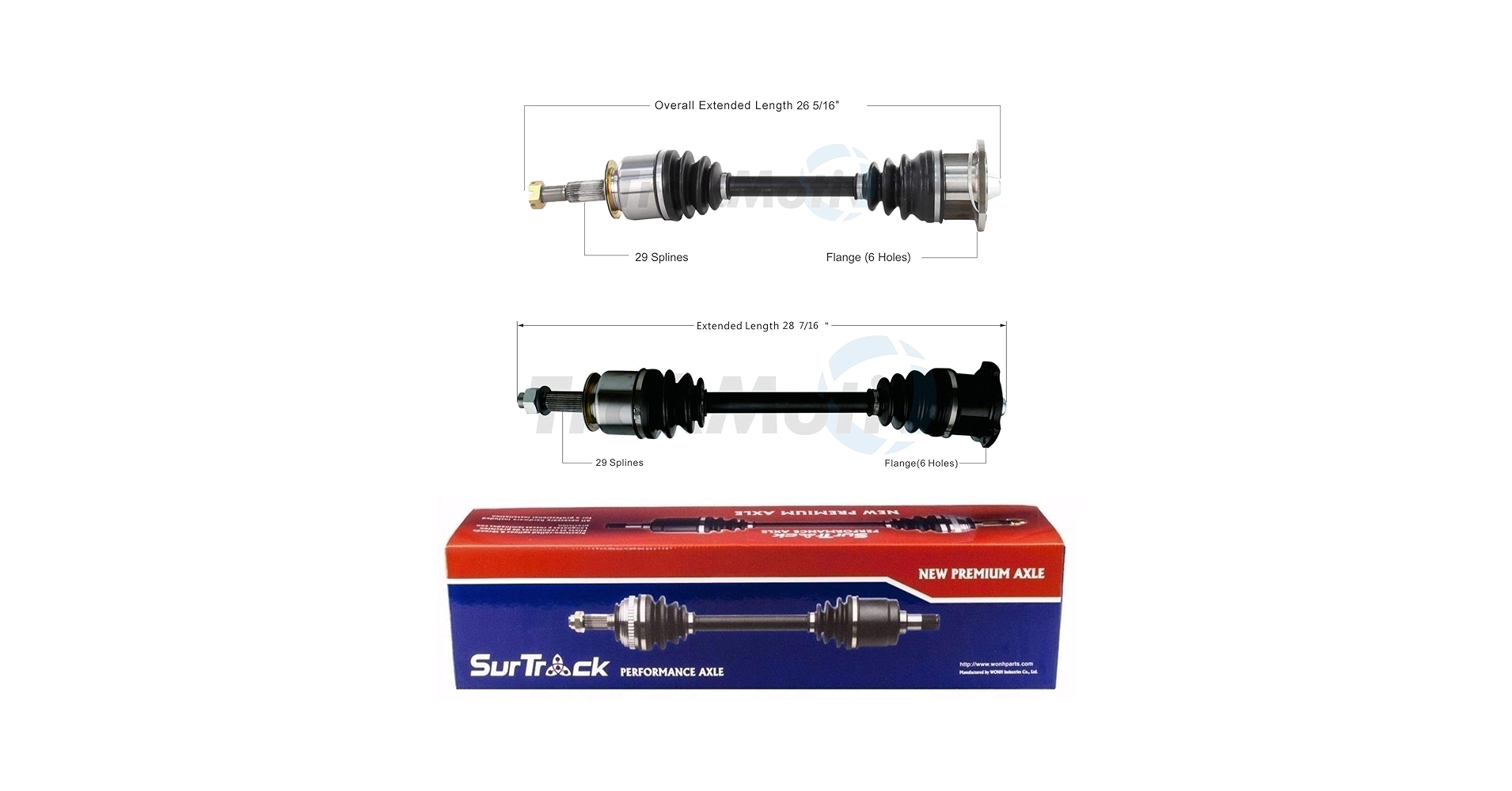 INAX BF-ＷＷ147TX-PU2 Amazon.com: SurTrack Pair Set of 2 Rear CV Axle Shafts For