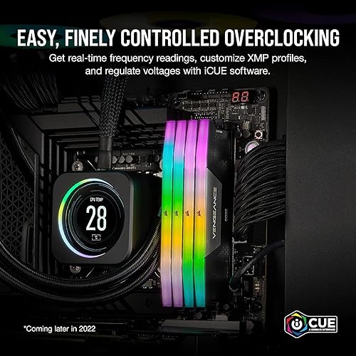 Miniatura 5 de CORSAIR VENGEANCE RGB DDR5 RAM 32 GB (2 x 16 GB) DDR5 6000 MHz C36-44-44-96 1.4V memoria Intel optimizada para computadora (compatible con iCUE,