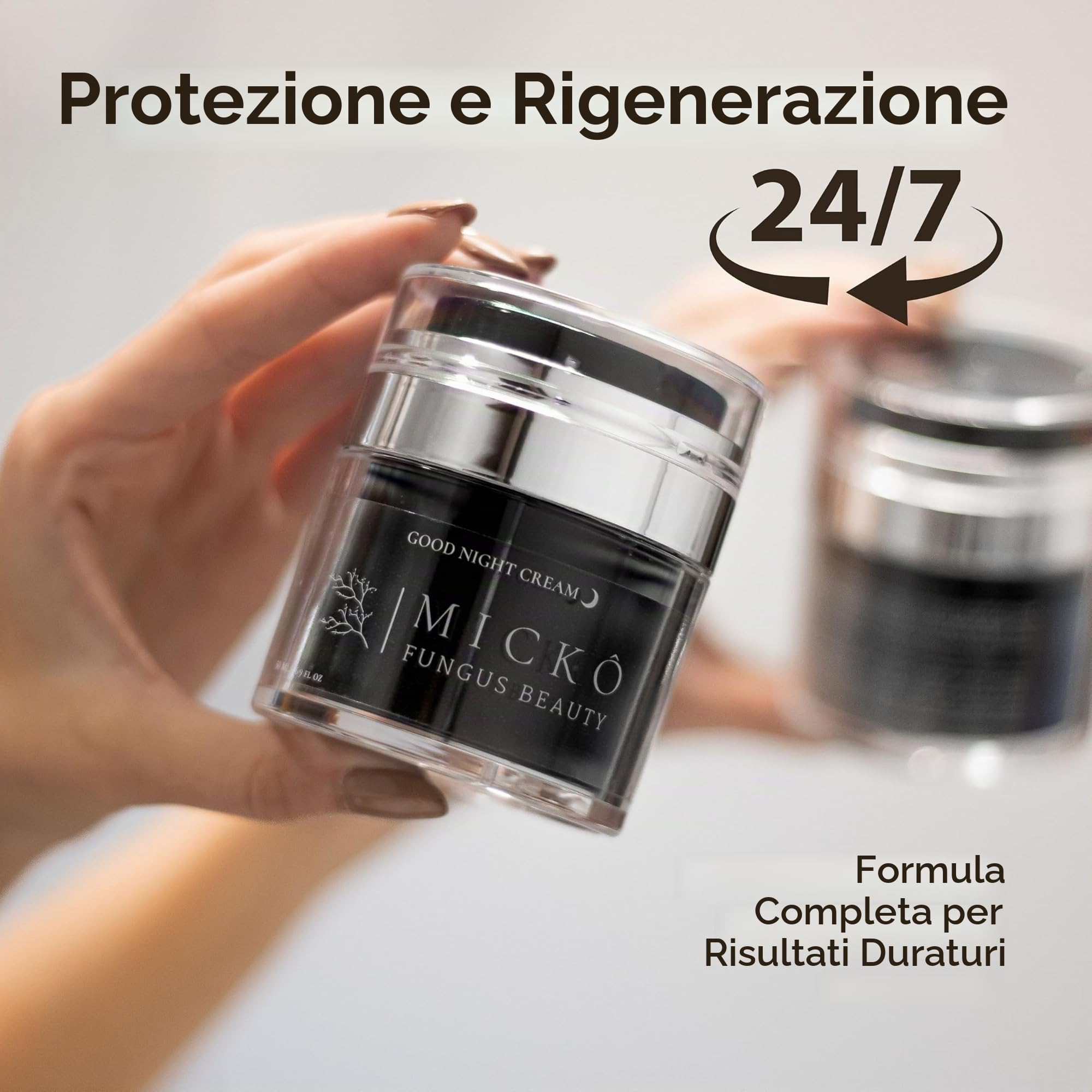 MICKÔ Set Creme Viso Donna e Uomo, Crema Giorno Idratante con Niacinamide, Bakuchiol e Vitamina C, SPF30, Crema Giorno Antirughe Coreana, Crema Notte al Retinolo per Macchie, Confezione 50ml