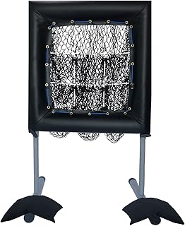 Sharellon 9 Hole Pitchers Target，Portable Baseball Pitching Net with Strike Zone, Baseball Pitching Target, Baseball Softball Pitching Aid