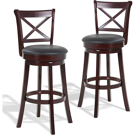 Set of 2 - 36 in Seat Height Counter Height Bar Stools...